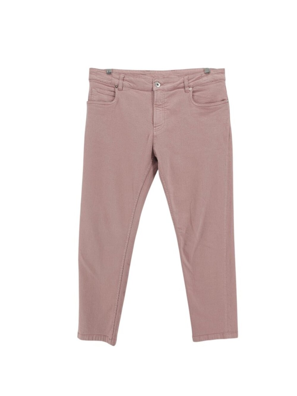 ELEVENTY Garment-Dyed Cotton Denim Trousers 5-pocket Pant Mauve Pink Men's 38